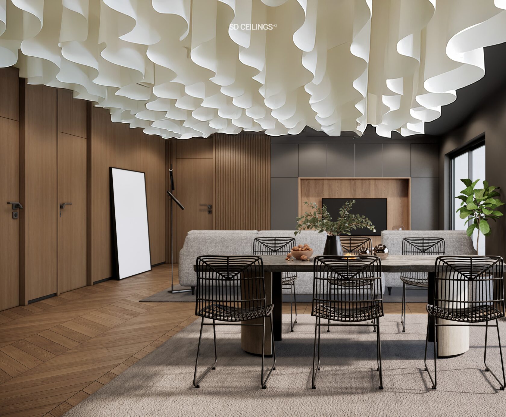 WAVE FABRIC CEILINGS 1