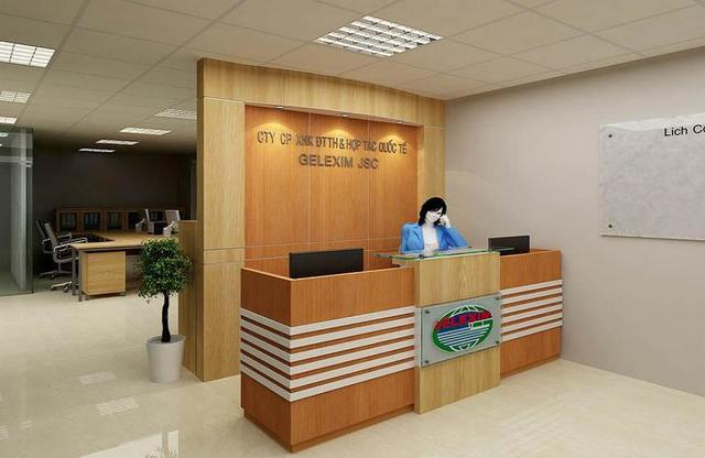 Thiết kế Backdrop quầy lễ tân