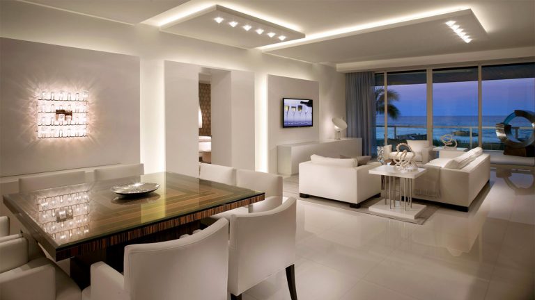 Hệ thống đèn chiếu sáng của trần căng Barrisol