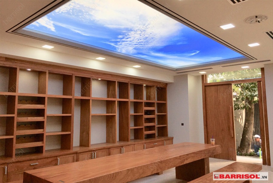 Những điều cần lưu ý khi chọn trần 3D xuyên sáng cho phòng khách