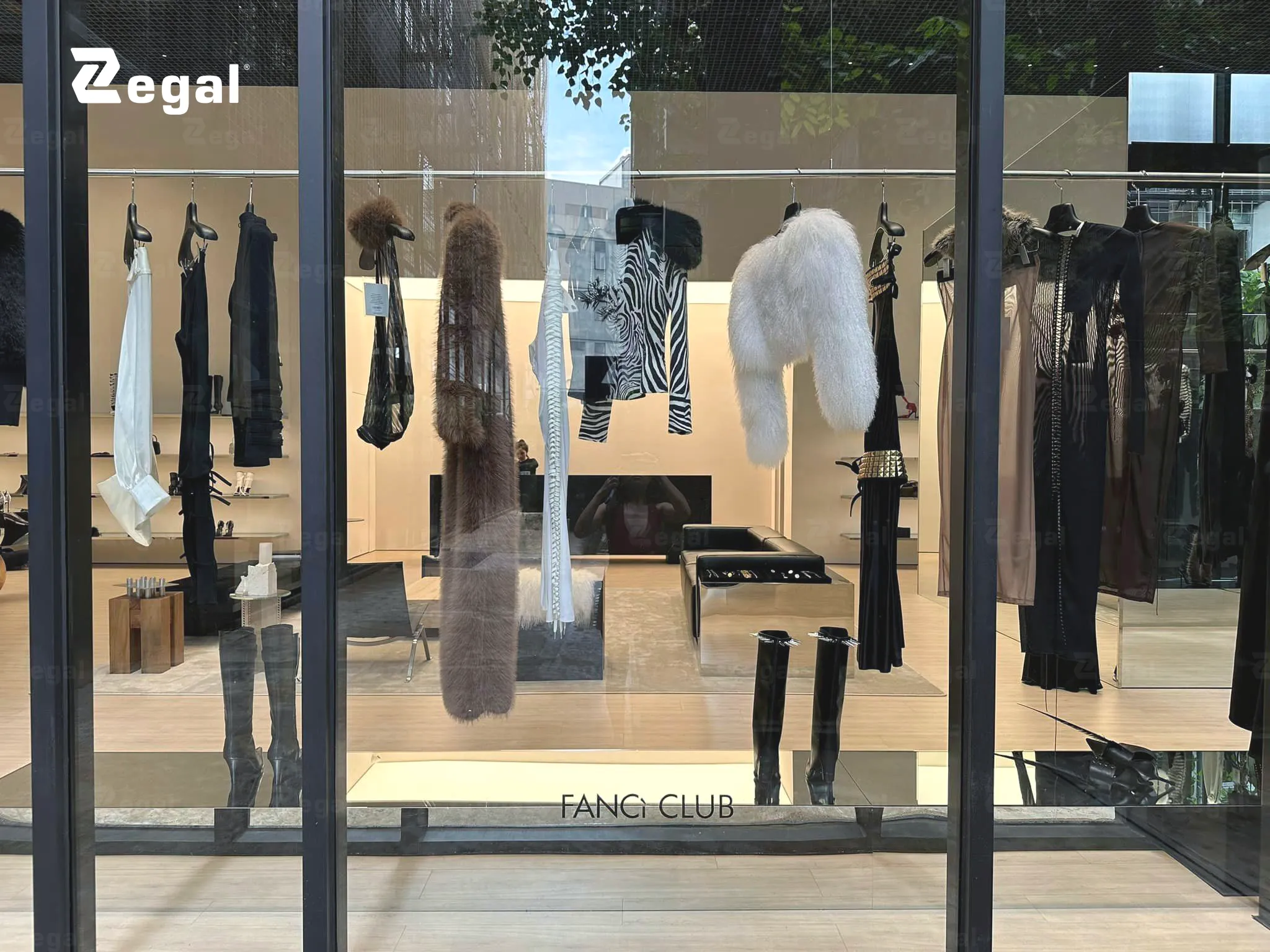 Giải pháp chiếu sáng tại cửa hàng Fancì Club được Zegal triển khai