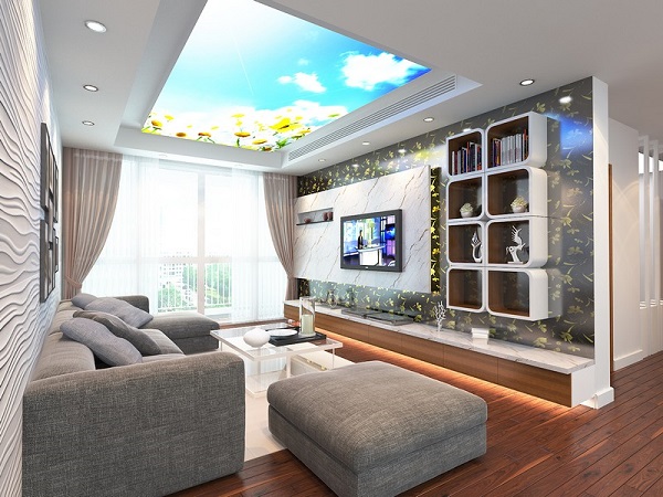 Trần xuyên sáng nét độc đáo cho căn hộ cao cấp
