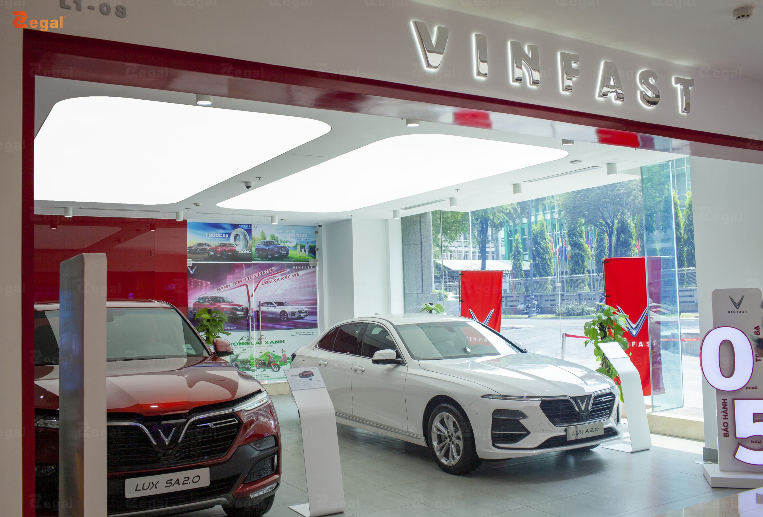 Trần xuyên sáng showroom: Giải pháp kiến tạo không gian trưng bày đỉnh cao