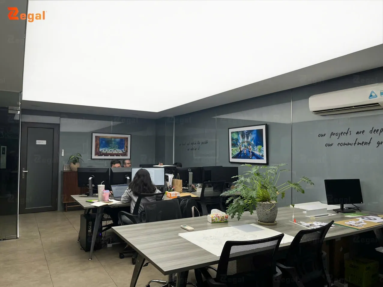 Trần xuyên sáng văn phòng – Giải pháp ánh sáng kiến tạo cảm hứng tại Level Architect