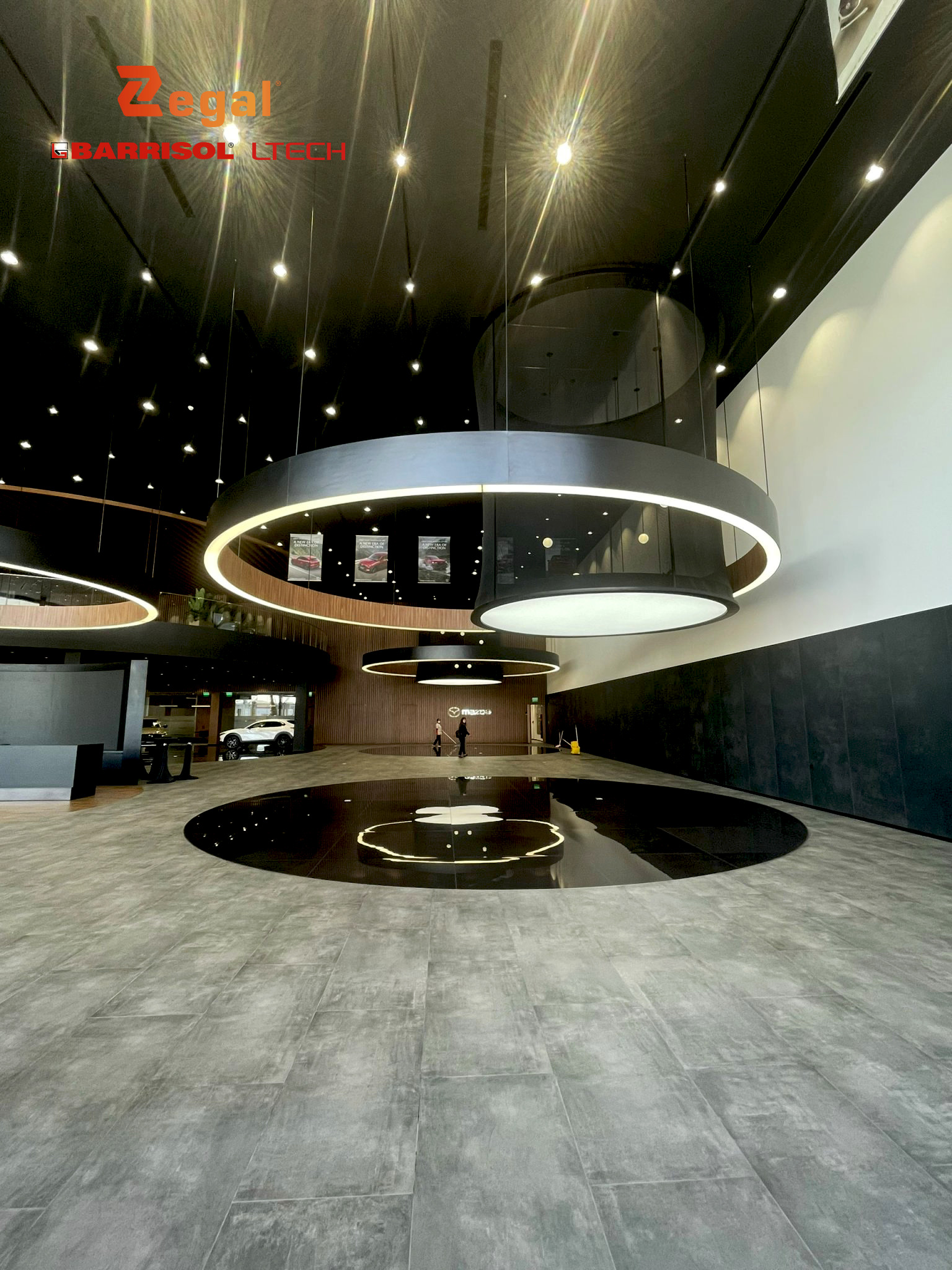 Ưu Việt Khi Sử Dụng Trần Xuyên Sáng Barrisol Vào Showroom Oto