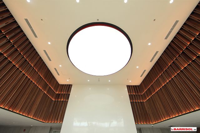 công trình trần xuyên sáng barrisol 19